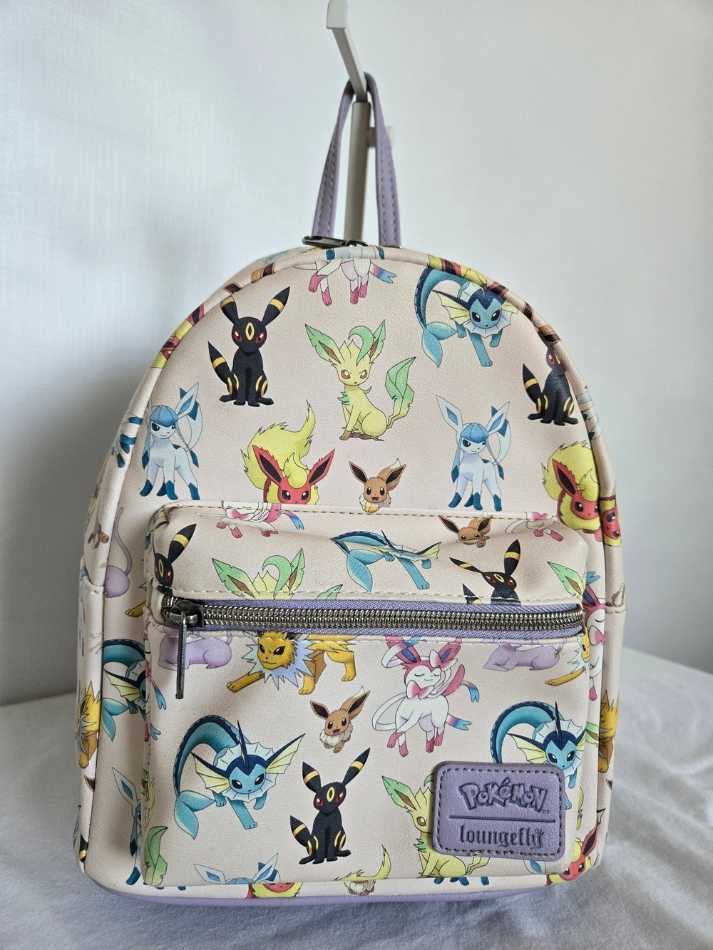 Loungefly Pokemon Eevee Evolutions Mini Backpack Lavender Cream